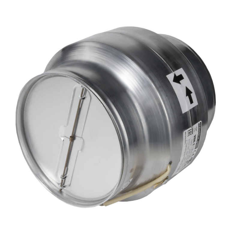 Heat-resistant duct fan VOK-T 150/⌀120mm, 240 m³ / h, with a check valve
