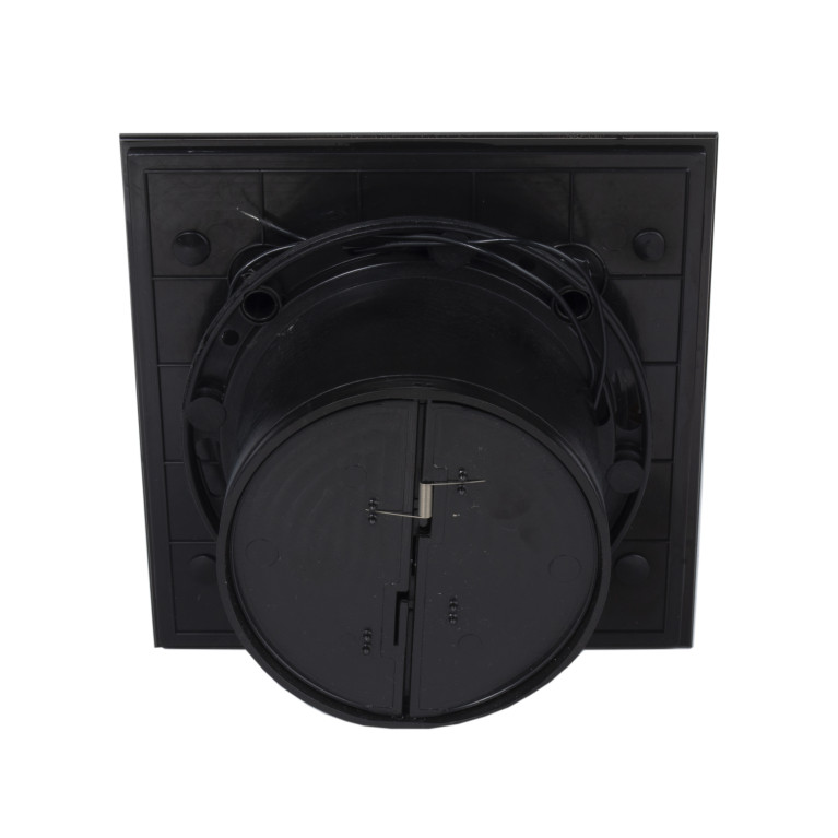 Stylish exhaust fan MMP 100, 169 m³ / h, glass, black and gold