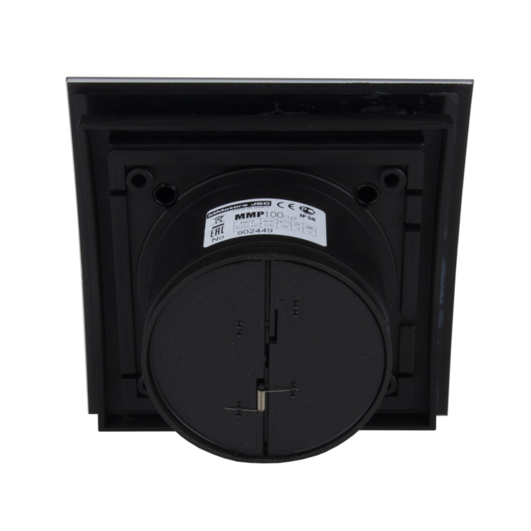 Stylish exhaust fan MMP 100, 169 m³ / h, glass, matt black