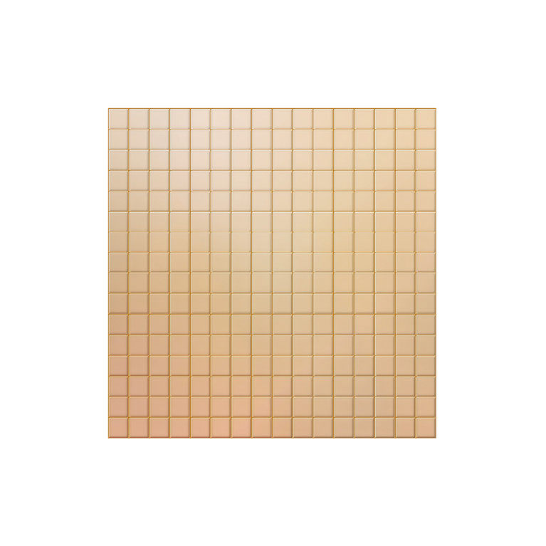 Low-voltage ultra-thin fan MMP LV 100, 90 m³/h, 12V, glass, gold mosaic