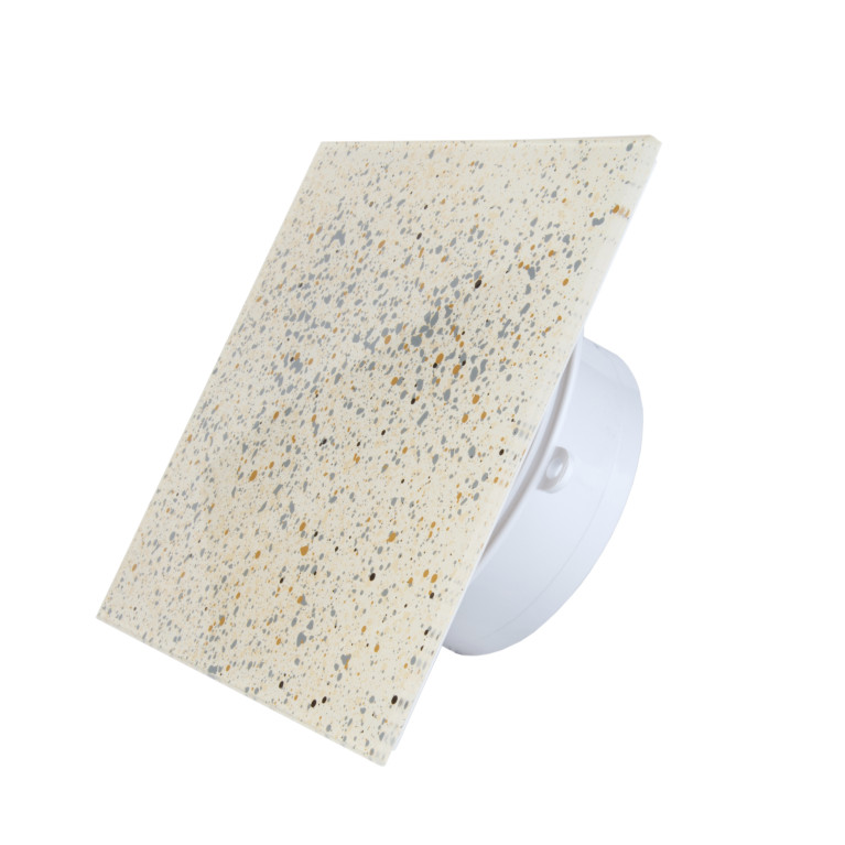 Designer ultra-thin fan MMP 100, 90 m³ / h, glass, mosaic