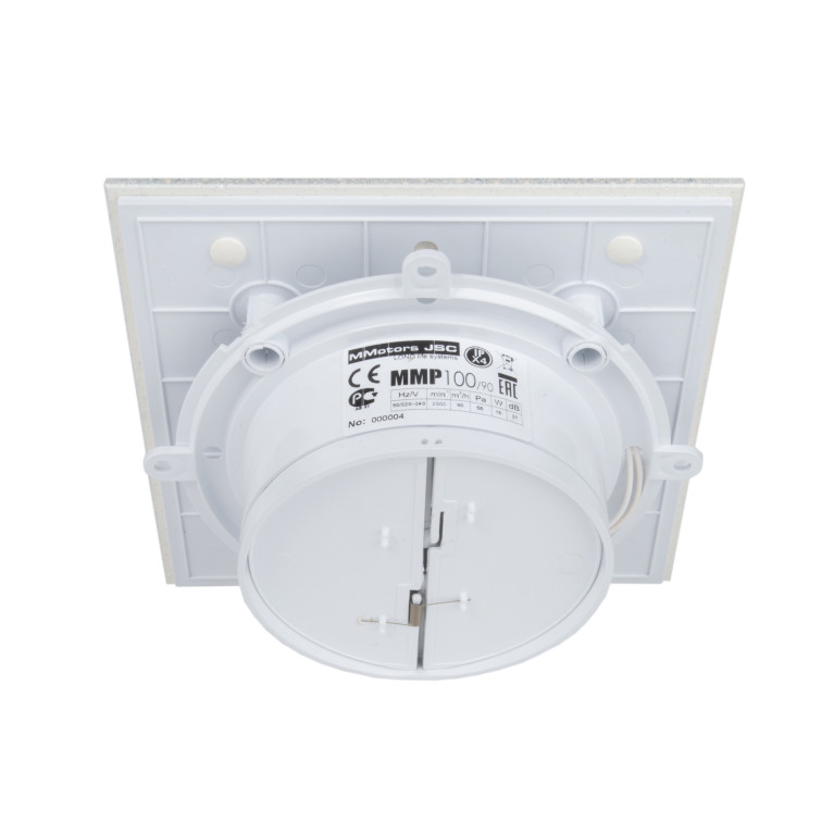 Designer ultra-thin fan MMP 100, 90 m³ / h, glass, mosaic