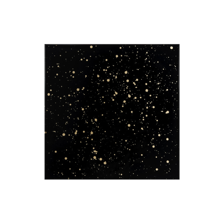 Low-voltage ultra-thin fan MMP LV 100, 90 m³/h, 12V, glass, black and gold